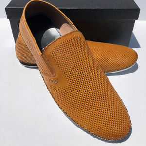 ! Zanzara Men/'s Merz Cognac Slip-on Loafers ~ Black ~ Various Sizes